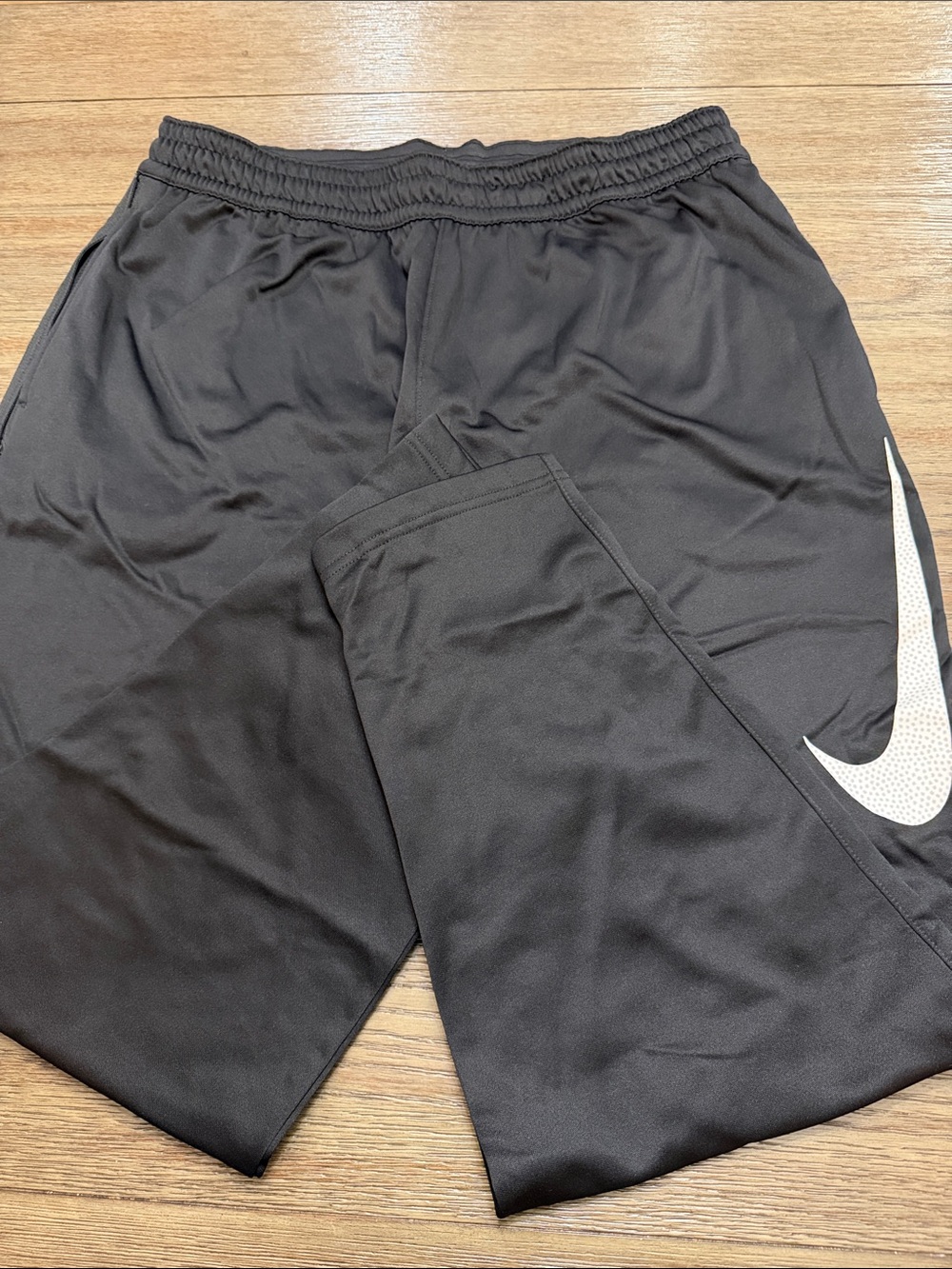Men- Nike Black Sweatpants with White Swoosh -